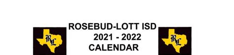 Rosebud Lott Isd Calendar